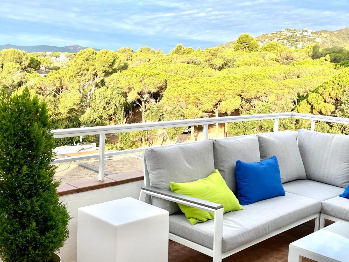 Ferienwohnung Modern Penthouse With Big Terrace Castell-Platja d’Aro Exterior foto