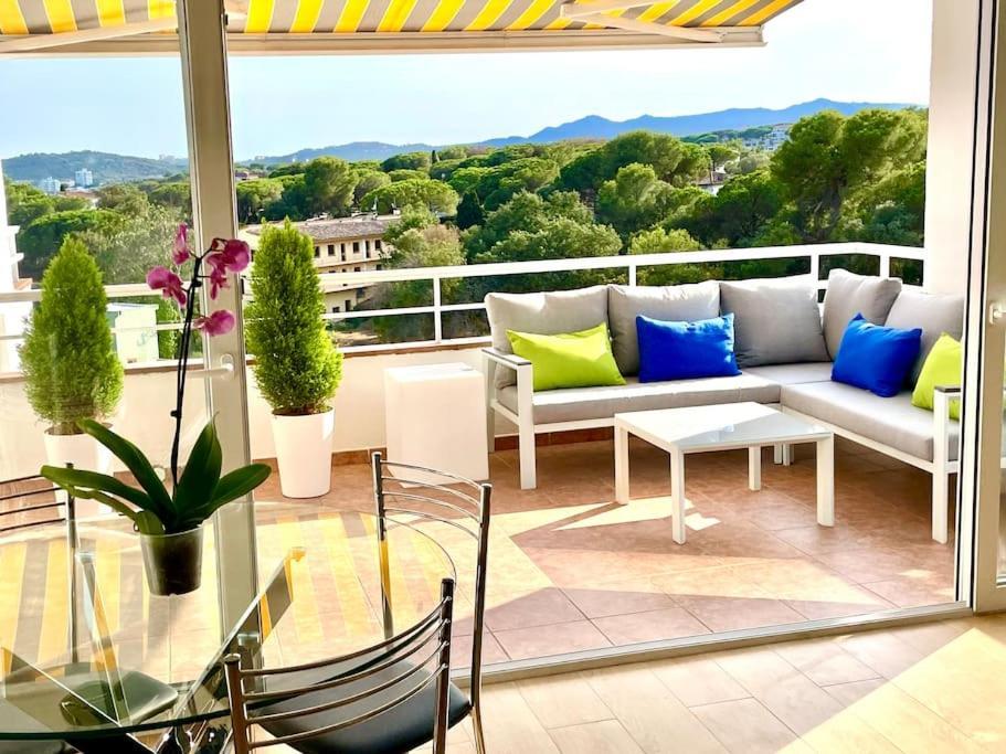 Ferienwohnung Modern Penthouse With Big Terrace Castell-Platja d’Aro Exterior foto